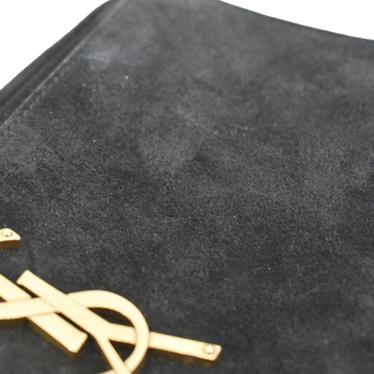 YVES SAINT LAURENT Kate Tassel Suede Crossbody Bag Black