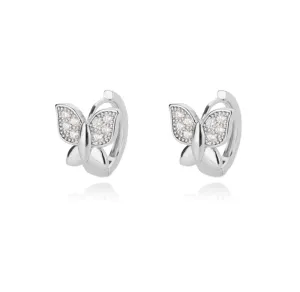 Zircon Butterfly Hoops