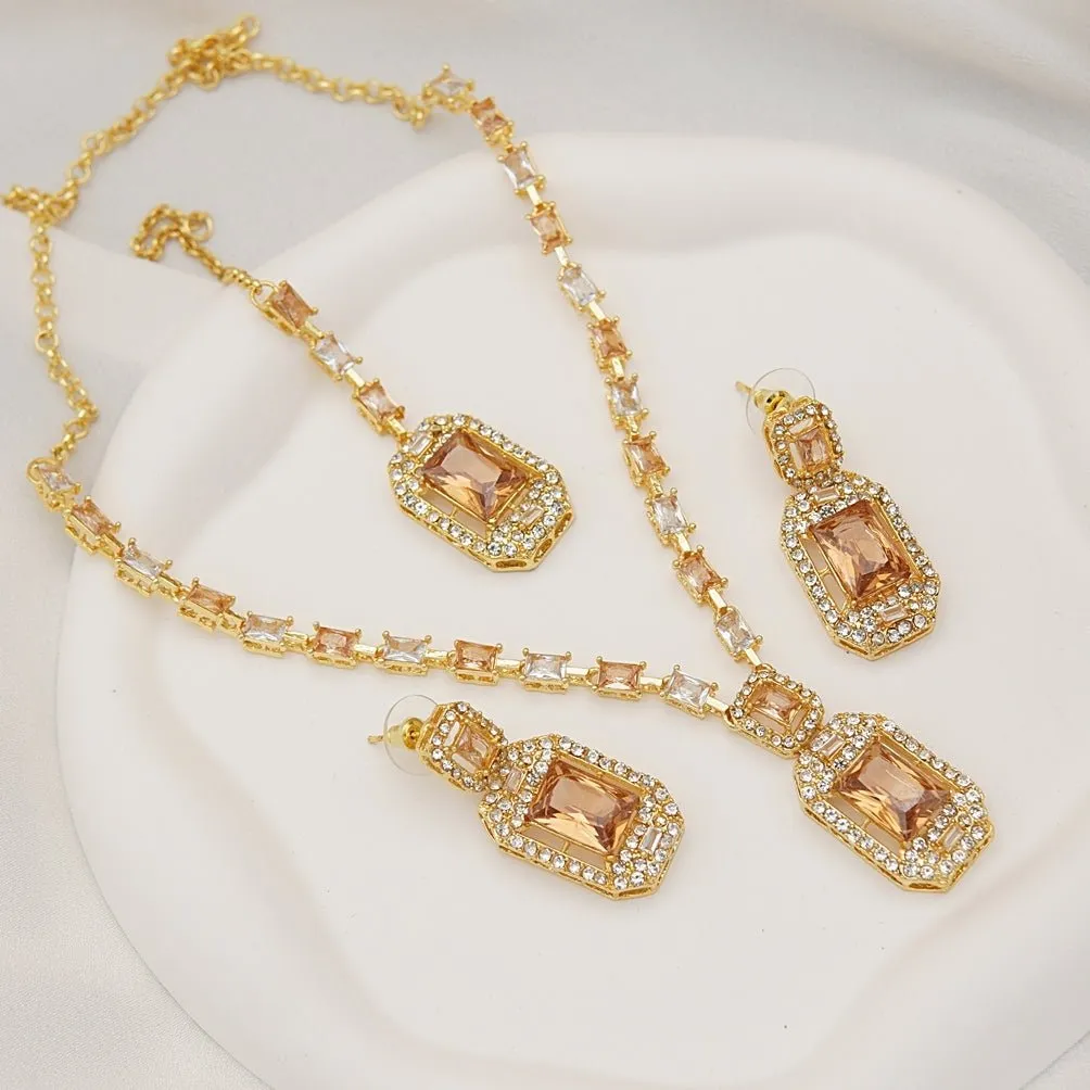 Zirconia Elegance Necklace Set