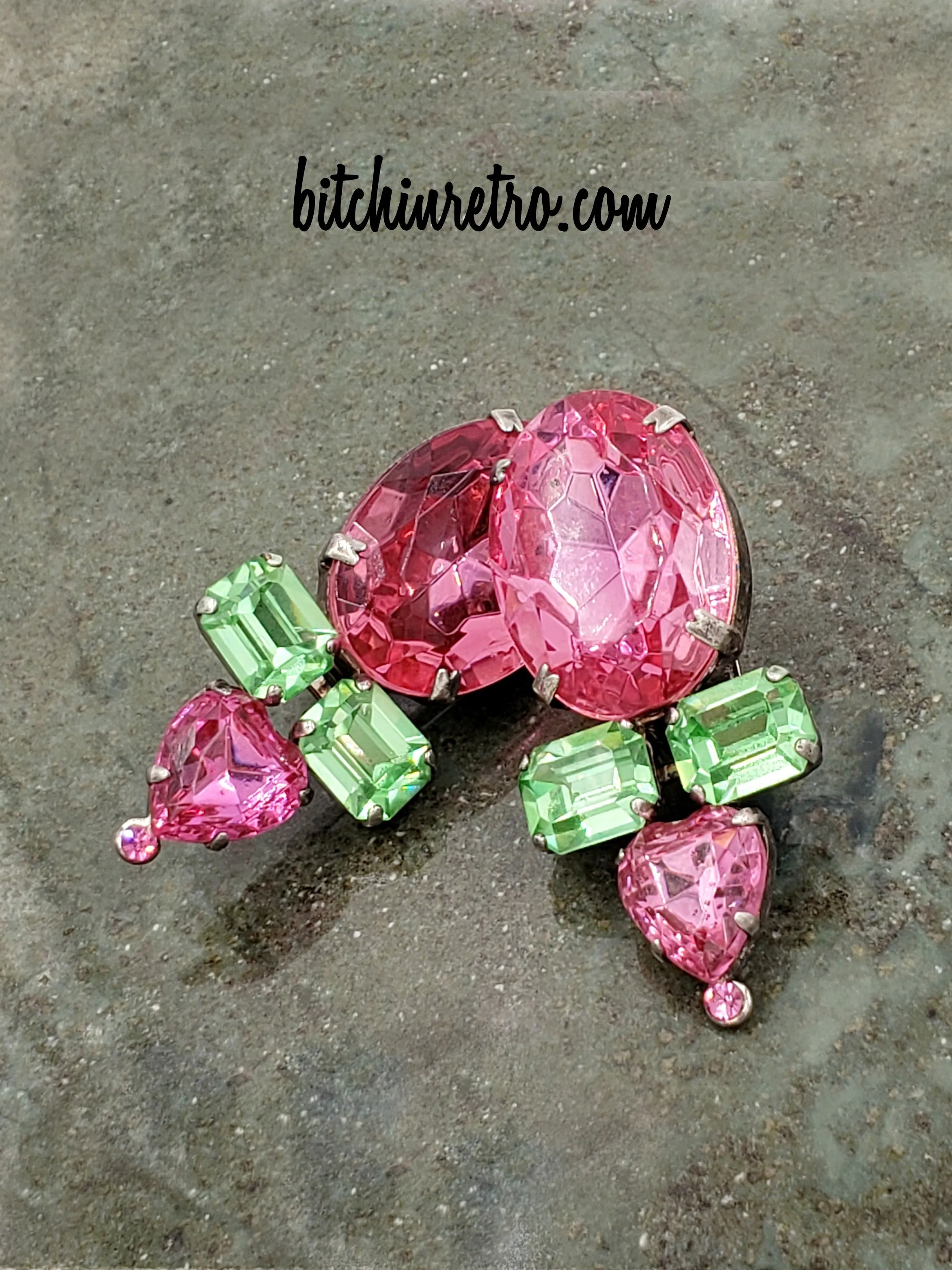 Zoe Coste Vintage Designer Rhinestone Earrings