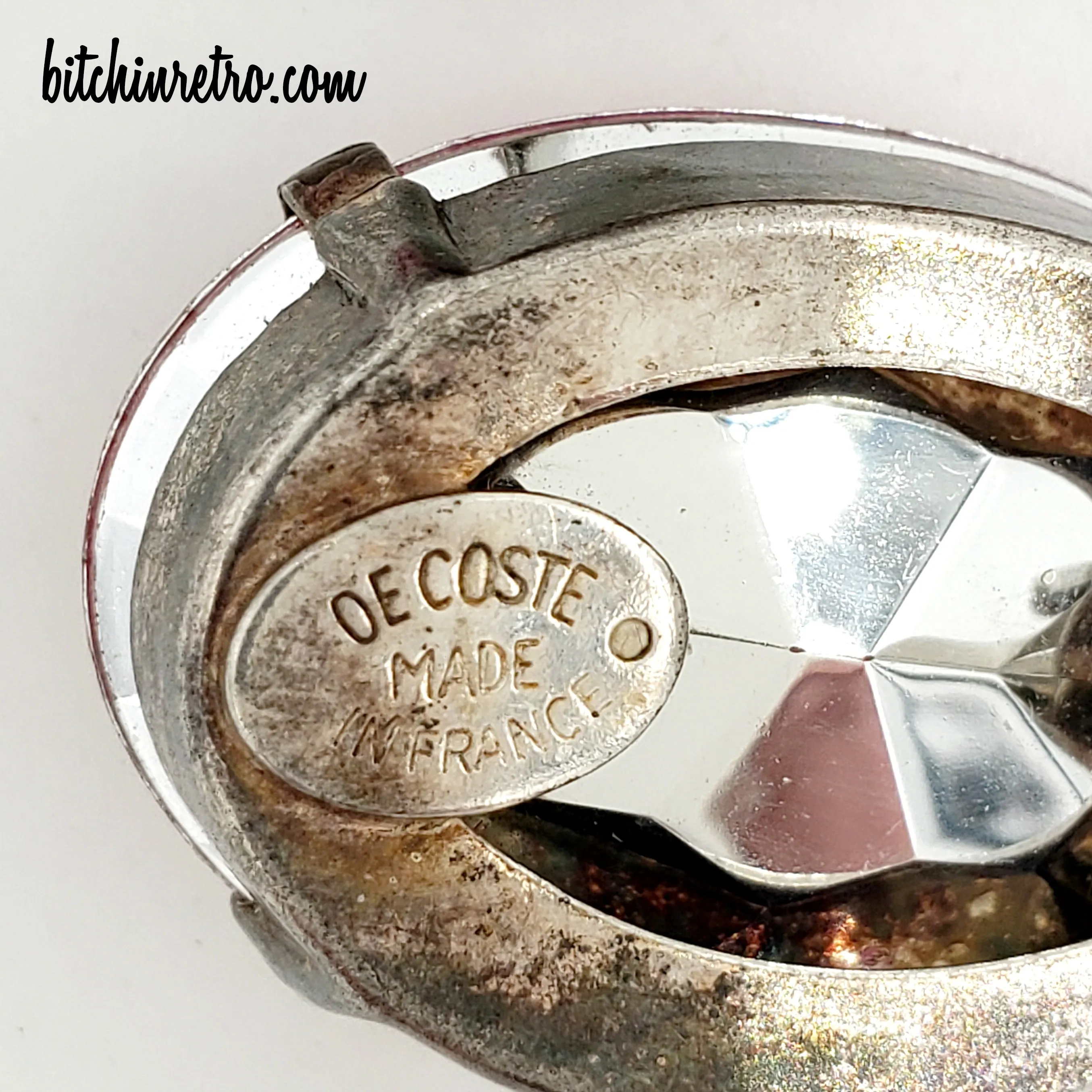 Zoe Coste Vintage Designer Rhinestone Earrings
